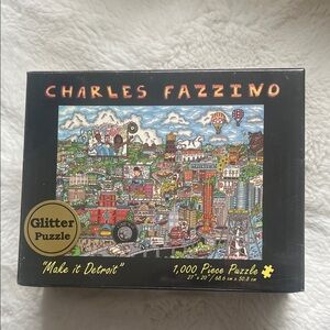 Charles Fazzino Glitter Puzzle - Make it Detroit New, unopened
